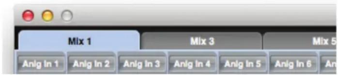FOCUSRITE Scarlett 18i20 - Onglet de mixage - 1