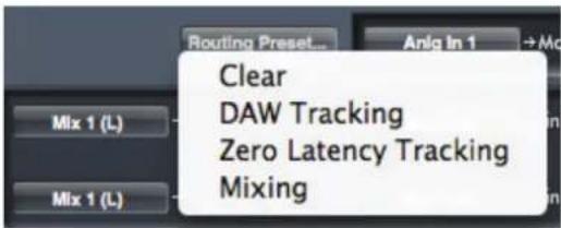 FOCUSRITE Scarlett 18i20 - Routing Presets (routages préreglés) - 1