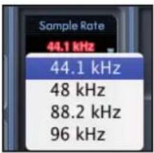 FOCUSRITE Saffire PRO 14 - Affichage Sample rate - 1