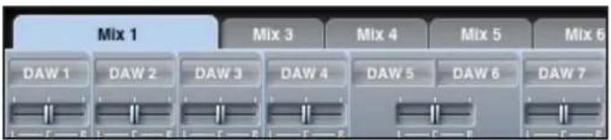 FOCUSRITE Saffire PRO 14 - Onglet de mixage - 1