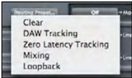 FOCUSRITE Liquid Saffire 56 - Routing Presets (Routages préreglés) - 1