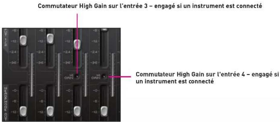 FOCUSRITE Control 2802 - ■ Enregistrement d'une basse ou d'une guitare en direct - 2