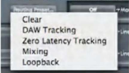 FOCUSRITE Saffire PRO 40 - Routing Presets (Routages préréglés) - 1