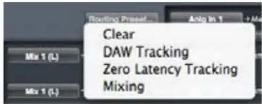 FOCUSRITE Scarlett 6i6 - Routing Presets (routages préreglés) - 1