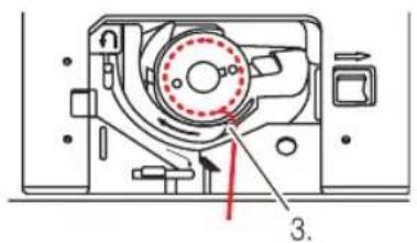 MIO STAR M22 En Vogue - Greiferspule einsetzen (Unterfaden) - 2