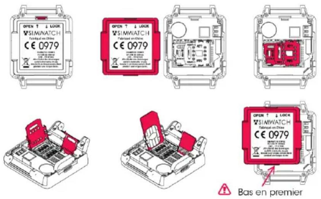 SimWatch SSW02 - Insertion de la carte SIM - 1