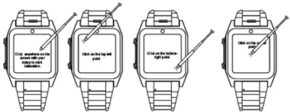 SimWatch SSW01 - Calibration de I'ecran tactile - 1