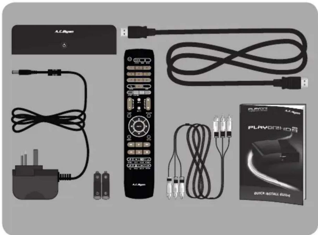 AC Ryan Playon!HD3 Mini ACRPV73800 - this is a Quick installation guide to get you started with your new playon!hd mini 2. - 1