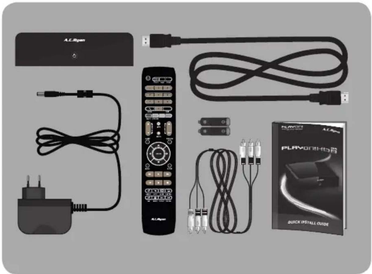 AC Ryan Playon!HD3 Mini ACRPV73800 - ce guide d'installation rapide vous permettra de connaître les bases de votre nouveau playon!hd mini 2. - 1