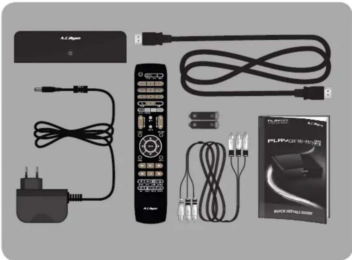 AC Ryan Playon!HD3 Mini ACRPV73800 - diese schnellstartanleitung hilFt ihren bei der installation ihres neuen playon!hd mini 2 - 1