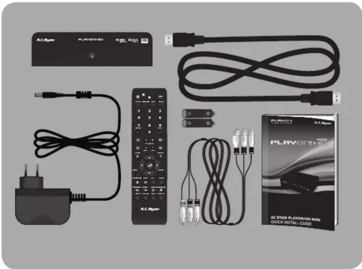 AC Ryan Playon!HD Mni ACRPV73200 - diese SchnellsTarTanleiTung hilFT ihnen bei der insTallaTion ihres neuen playon!hd mini - 1