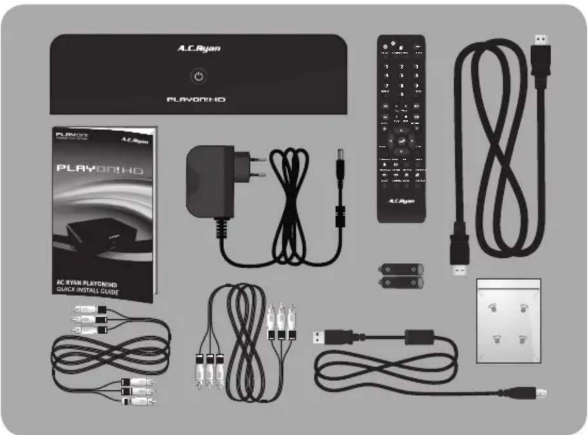 AC Ryan Playon!HD ACRPV73100 - ce guide d'insTallaTion rapide Vous perméTTra de connaÎTre les bases de VoTre nouvelVeau playon!hd. - 1