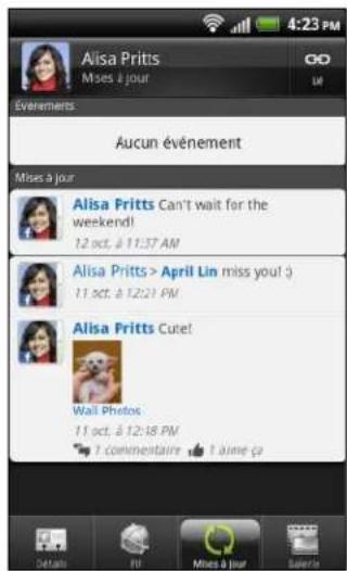 HTC Sensation XL - Facebook pour HTC Sense - 1