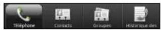 HTC Sensation XL - Réorganiser ou masquer des onglets d'application - 1