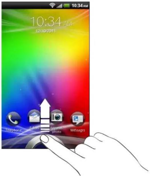 HTC Sensation XL - Déverrouiller l'écran - 1
