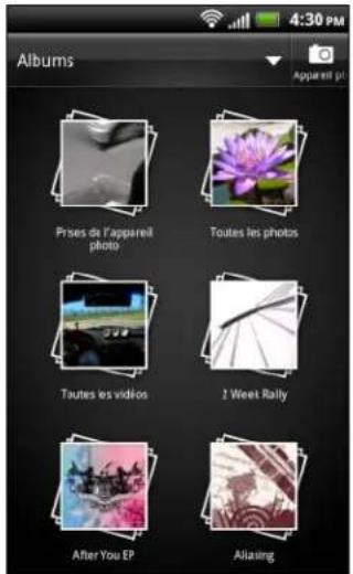 HTC Sensation XL - Sélectionner un album - 1