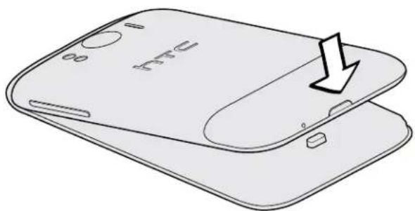HTC Sensation XL - Remettre le capot arrière - 2