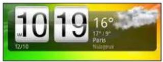 HTC Sensation XL - À propos du widget Horloge HTC - 1