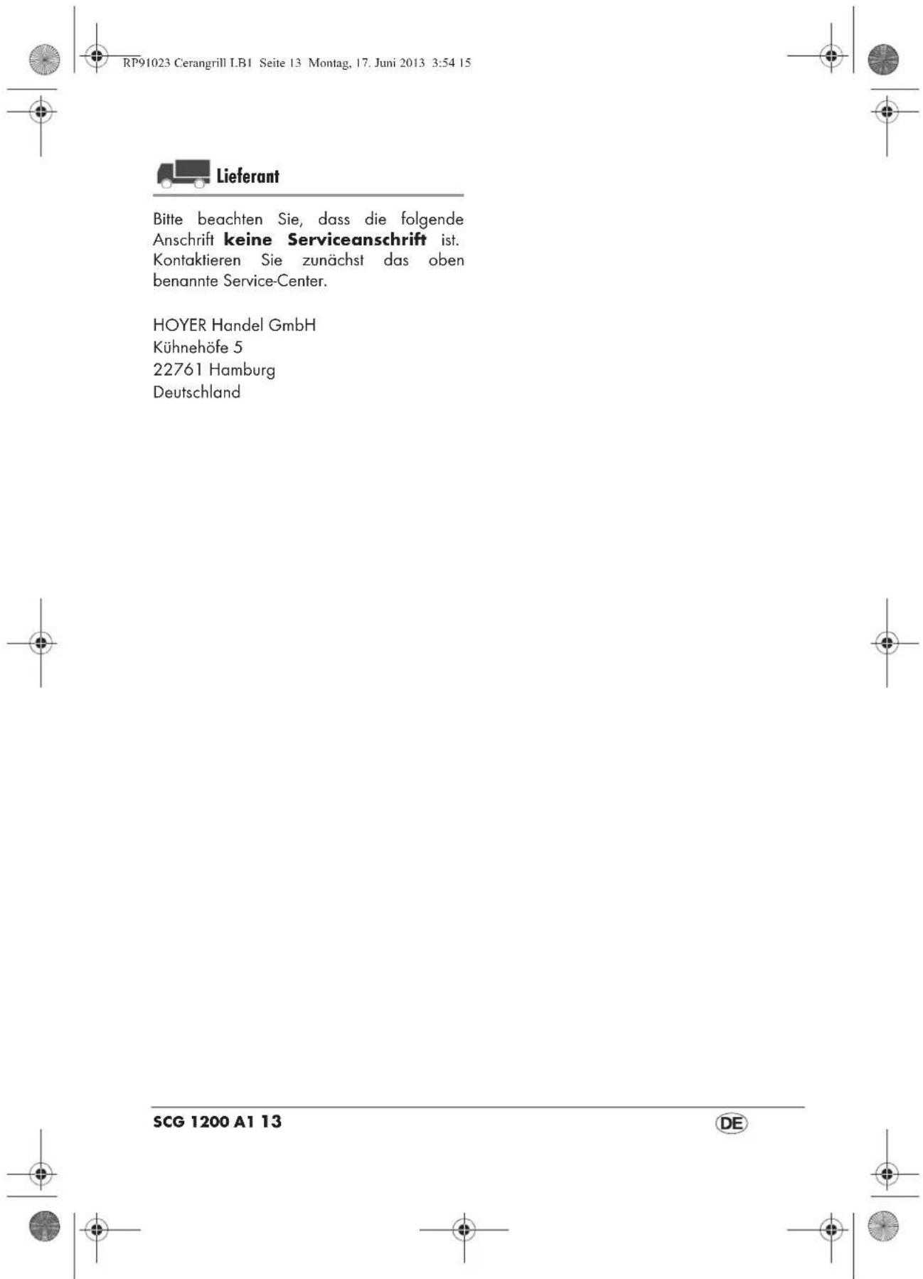 SILVERCREST Ceran SCG 1200 A1 - 3