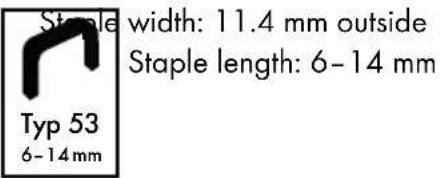 PARKSIDE PHET 15 B1 - Wire staples: - 1