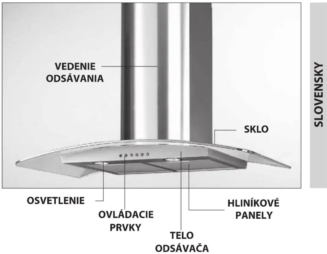 SAMSUNG HC6347BG - KOMÍNOVÍ ODSÁVAC - 1