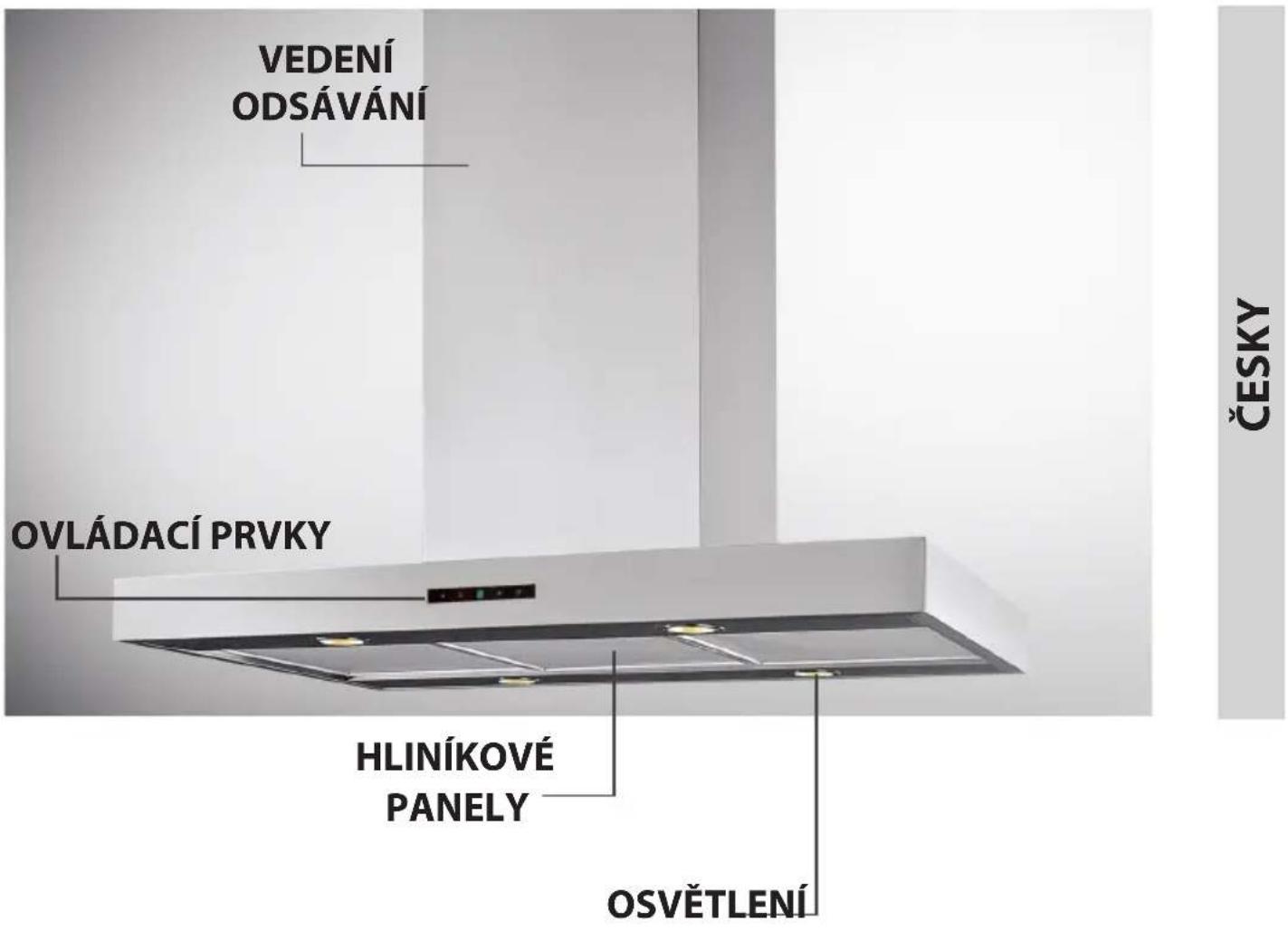 SAMSUNG HDC9B90UX - KOMÍNOVÍ ODSAVAC - 1