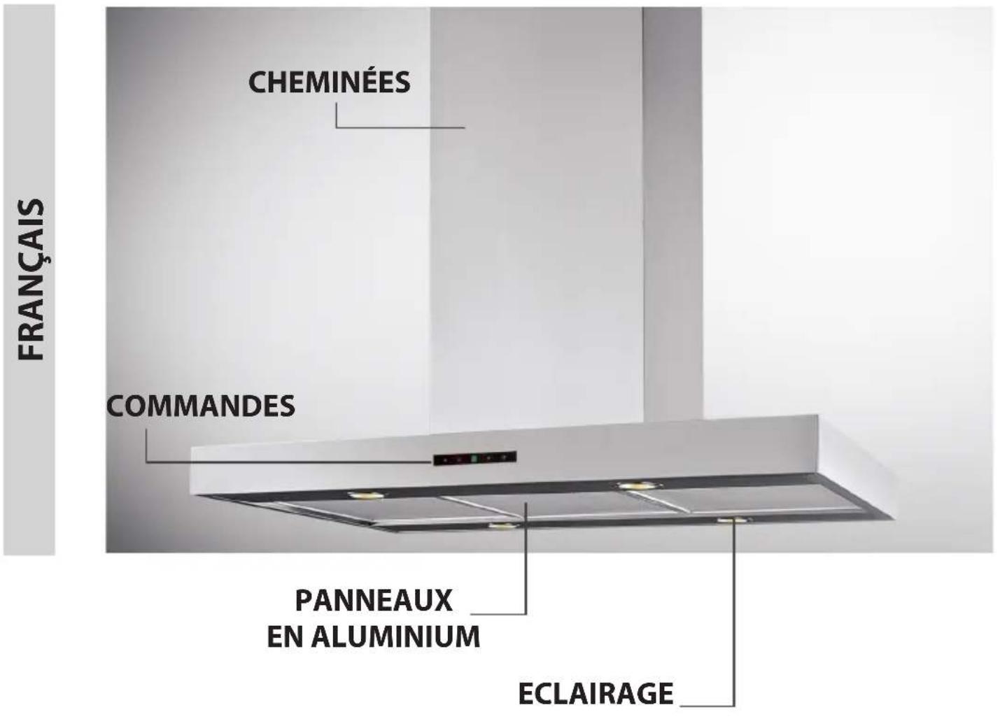 SAMSUNG HDC9B90UX - HOTTE DE CUISINE - 1