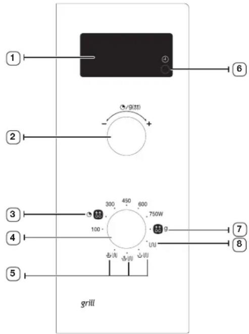 SAMSUNG GE72VSS - CONTROL PANEL - 1