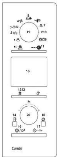 SAMSUNG CE118PFCX1 - CONTROL PANEL - 1