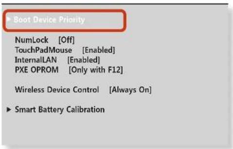 SAMSUNG NPX125I - 更改引导优先级 - 2