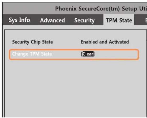 SAMSUNG NPP580E - 初始化 TPM 芯片 - 3