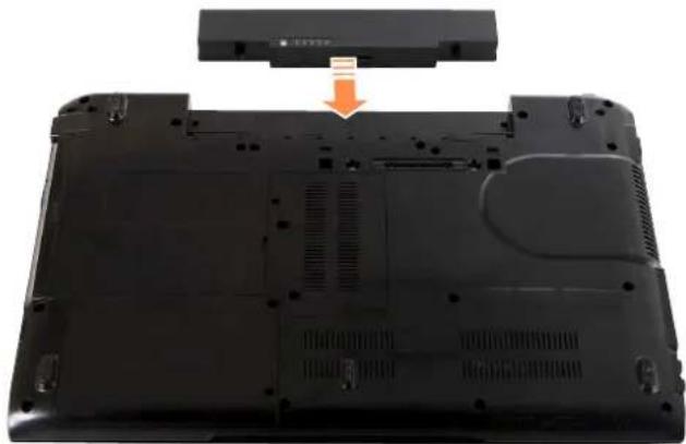 SAMSUNG NPP580E - 安装/卸下电池 - 2