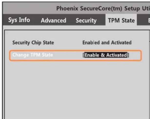 SAMSUNG NPP580E - 初始化 TPM 芯片 - 5