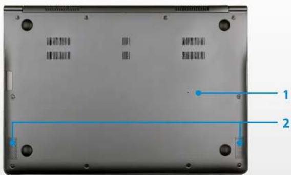 SAMSUNG NP900X3GI - 底視圖 - 1