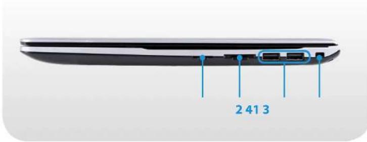 SAMSUNG NP370R5E - Vue latérale droite - 1