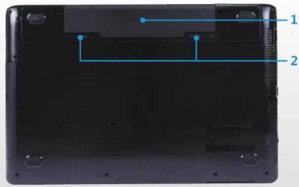 SAMSUNG NP270E5GI - 底视图 - 1