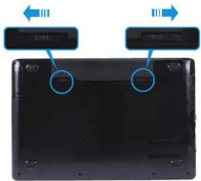SAMSUNG NP270E5GI - 添加或更换内存模块 - 1