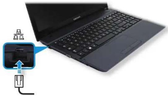 SAMSUNG NP270E5GI - 连接到有线 LAN - 1