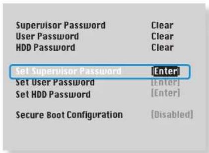 SAMSUNG NP270E5GI - 设置主管密码 - 1