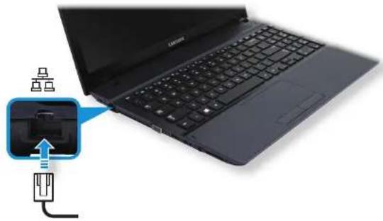 SAMSUNG NP270E5GE - 连接到有线 LAN - 1