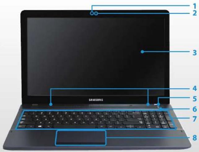 SAMSUNG NP270E5GE - 前视图 - 2