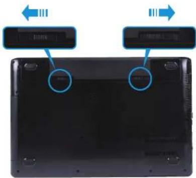 SAMSUNG NP270E5GE - 添加或更换内存模块 - 1
