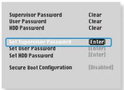 SAMSUNG NP270E5GE - 设置主管密码 - 1