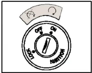 LML Star 200 - Steering lock-cum ignition switch. - 2