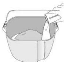 PANASONIC SDZP2000 - Placer de afmalte ingredienser i bageformen i rakkefolge fra top til bund. (3) - 1