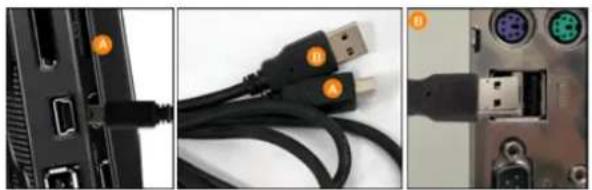 SAMSUNG SPF86P - Port de liaison descendante - 1