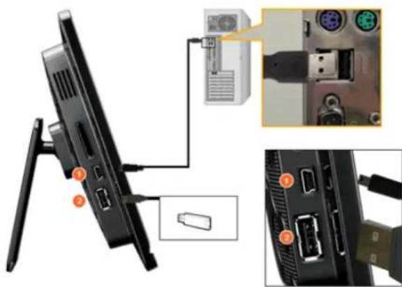 SAMSUNG SPF86H - Connexion via le port USB - 1