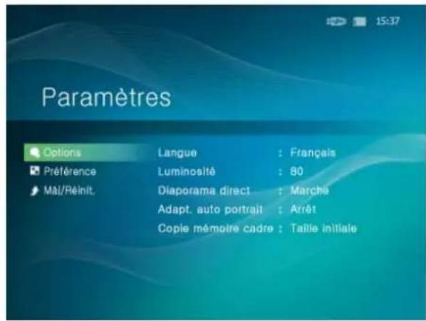 SAMSUNG SPF85H - Paramètres - 1