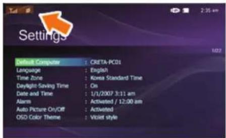 SAMSUNG SPF83V - Vérification des connexions réseau - 1