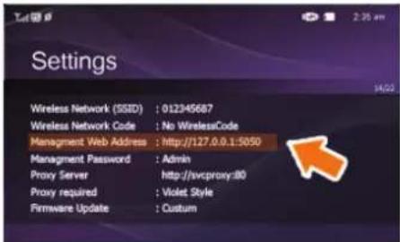 SAMSUNG SPF83V - Paramétrage de la configuration Internet - 1